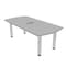Skutchi Designs 33.5 in W, 59.5 in L, 29 in H, Engineered Wood Top, Grey H-AREC-3460-PT-01-EL - alternate 1